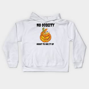 No diggity about to bag it up Kids Hoodie